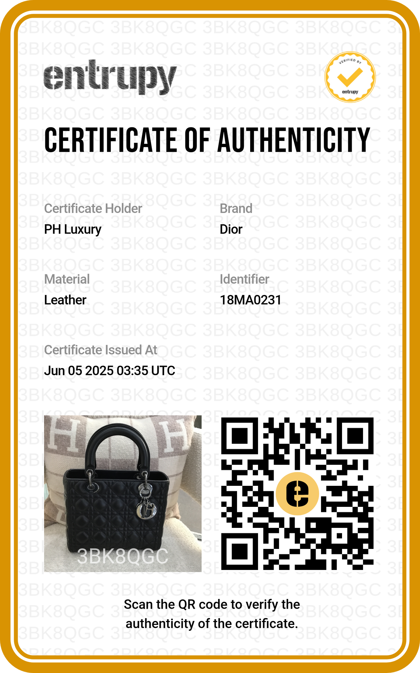 Lady Dior Medium Black Cannage