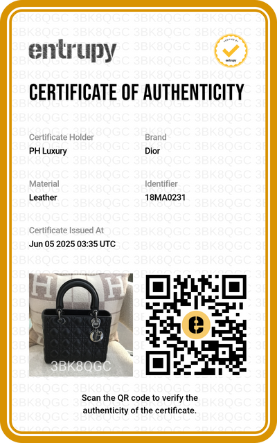 Lady Dior Medium Black Cannage