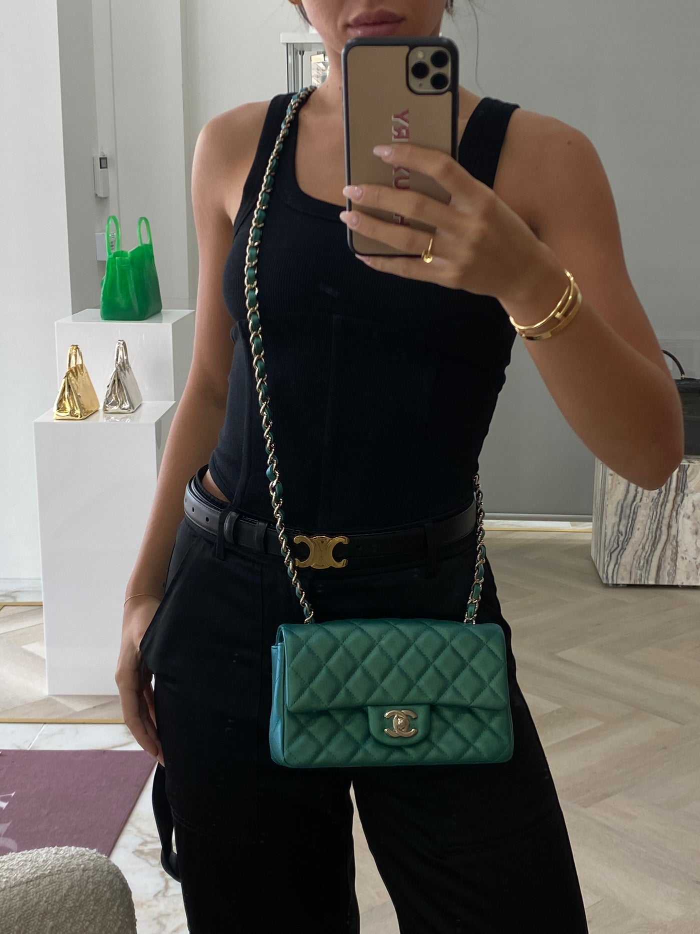 Chanel Classic Flap Mini Green