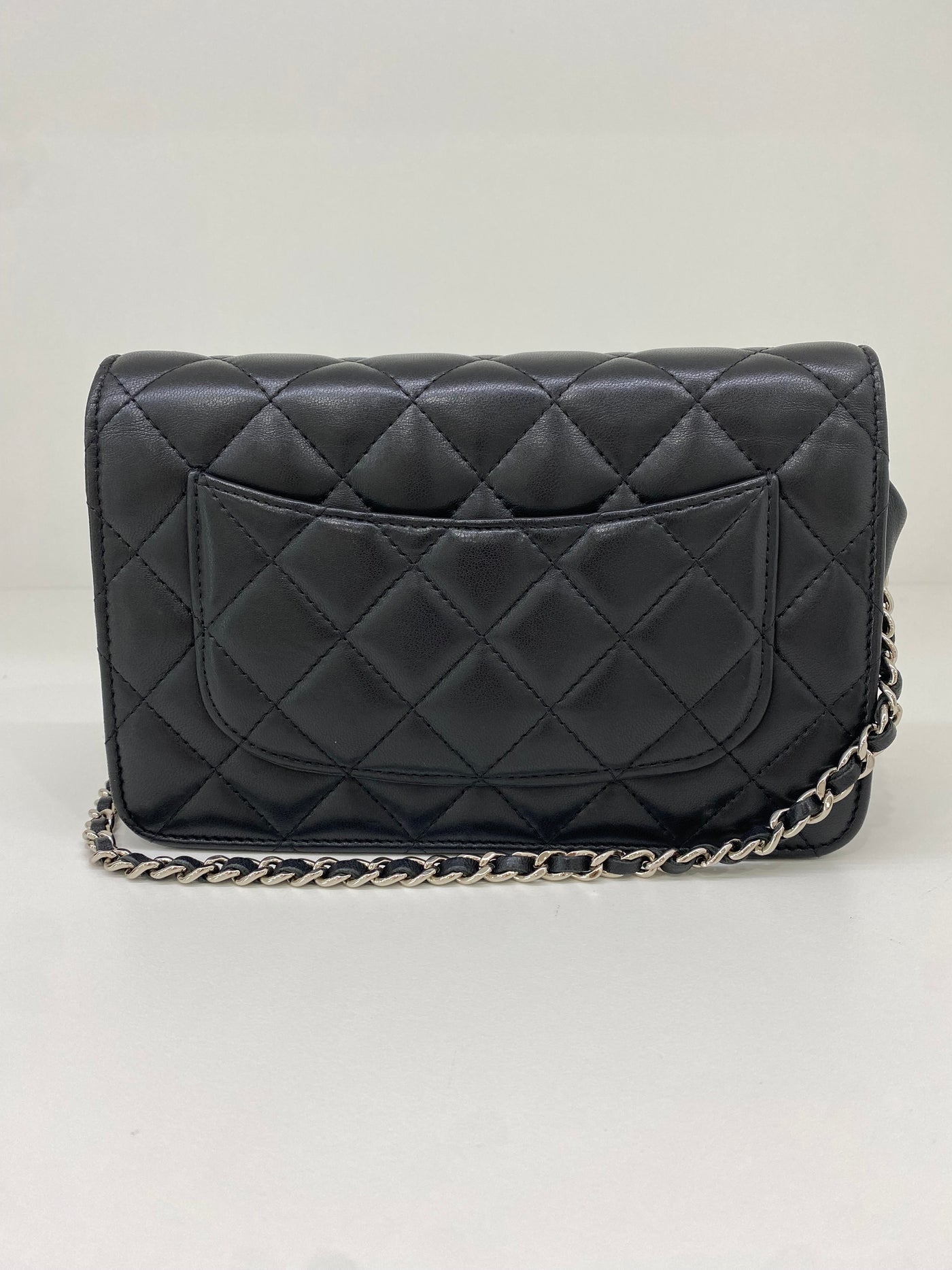 Chanel WOC Black Lambskin SHW