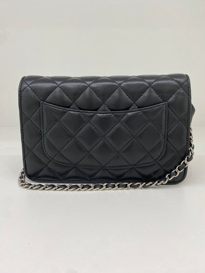 Chanel WOC Black Lambskin SHW