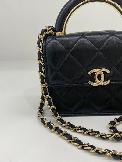 Chanel Coin Purse with Strap- Black