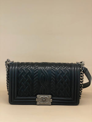 Chanel Boy Bag Medium Black SHW