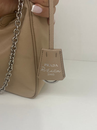 Prada Re Edition Nylon Beige Bag