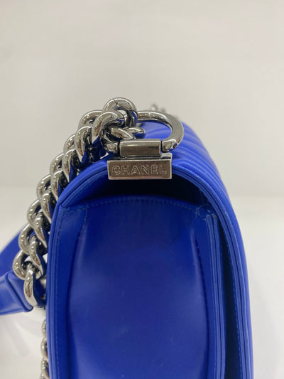 Chanel Boy Bag Medium - Electric Blue (series 24)