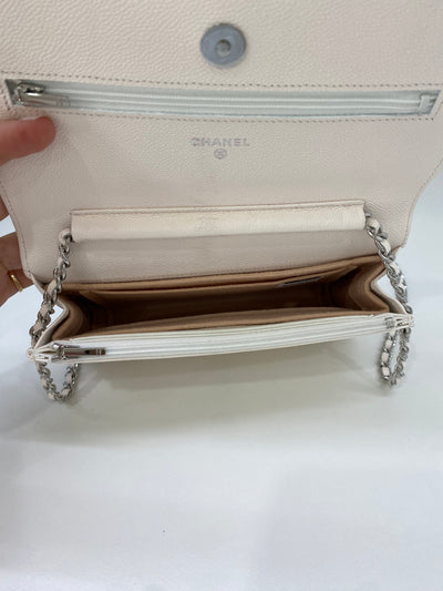 Chanel WOC White Caviar SHW