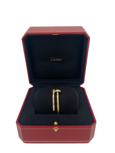 Cartier Juste Un Clou Yellow Gold with Diamonds Size 18