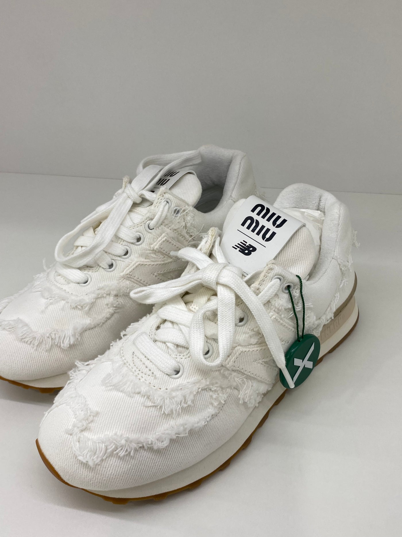 Miu Miu x New Balance White Sneakers - Size 38