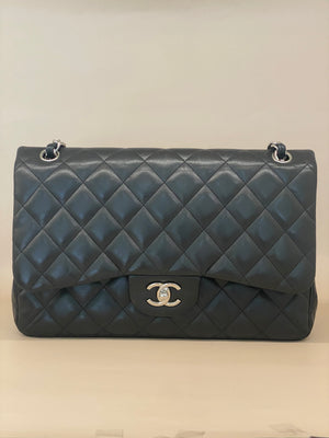 Chanel Classic Flap Jumbo Black SHW