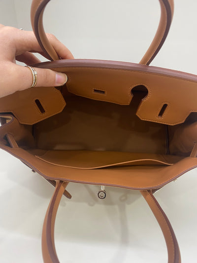 Hermès Birkin 30 Grizzly/ Gold Swift PHW