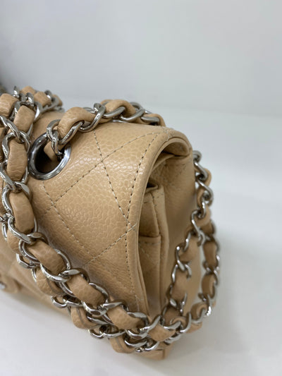 Chanel Classic Flap Medium Beige SHW