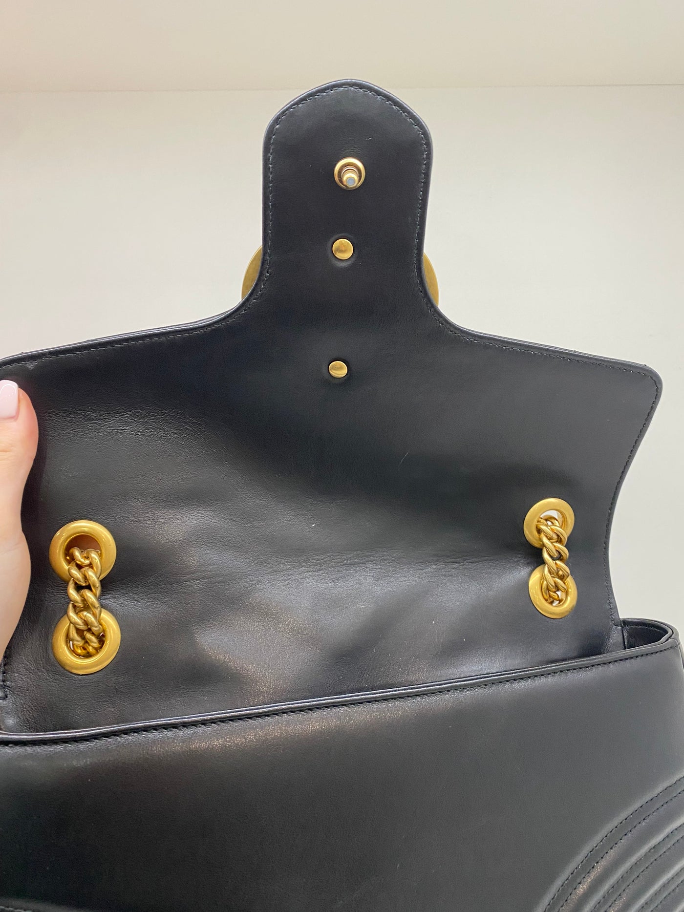 Gucci Marmont Black Large GHW