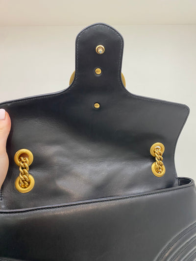 Gucci Marmont Black Large GHW