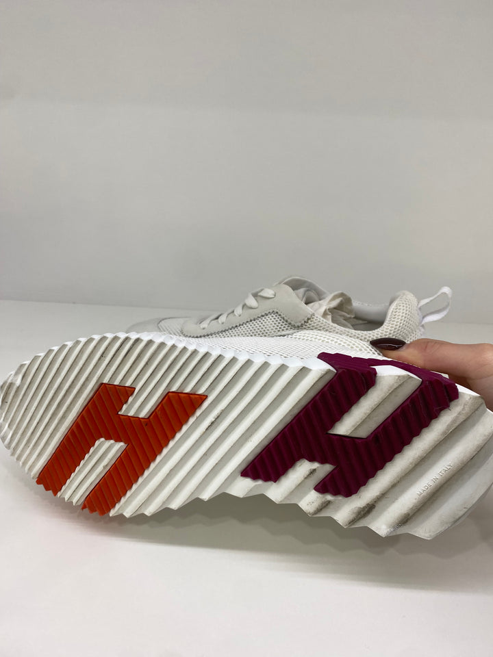 Hermes Bouncing Sneaker White Mesh Burgundy/orange Size 40 – PH