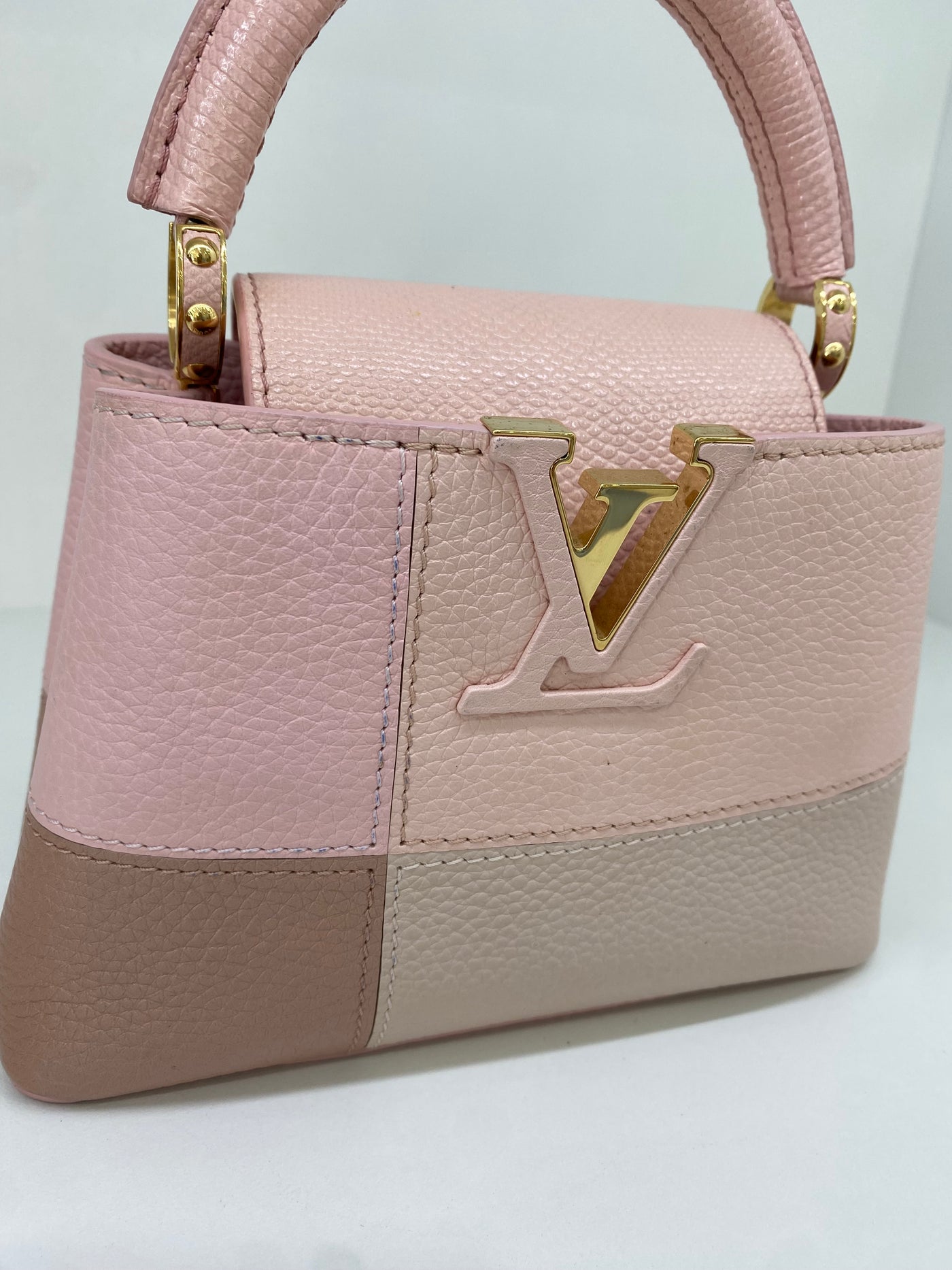 Louis Vuitton Mini Capucine BB Pink Patches