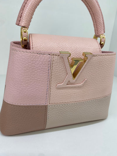 Louis Vuitton Mini Capucine BB Pink Patches