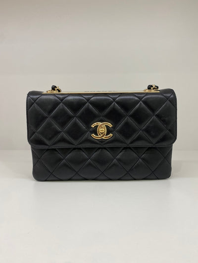 Chanel Trendy Flap Black Lambskin GHW