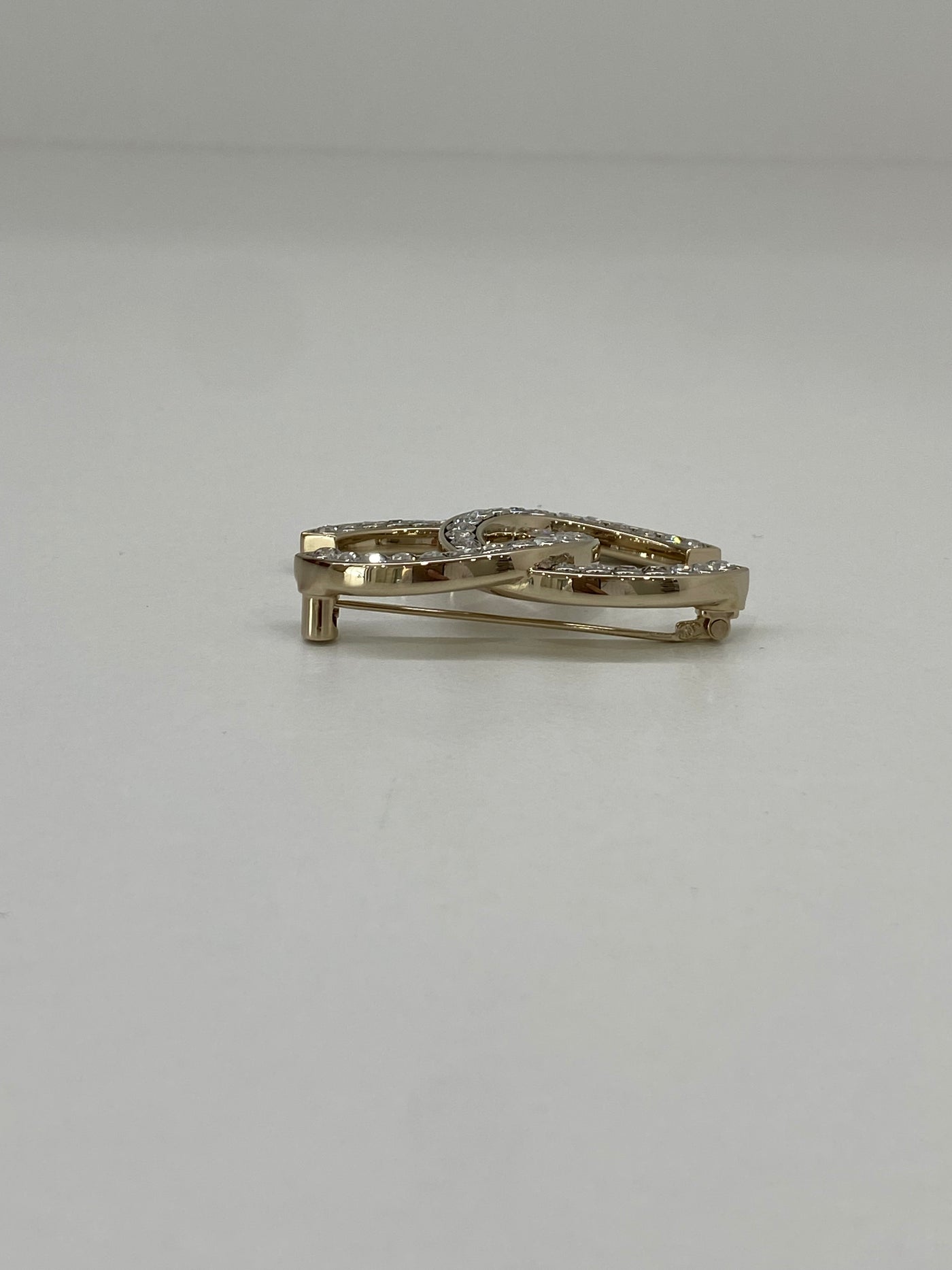 Chanel CC Diamante Brooch