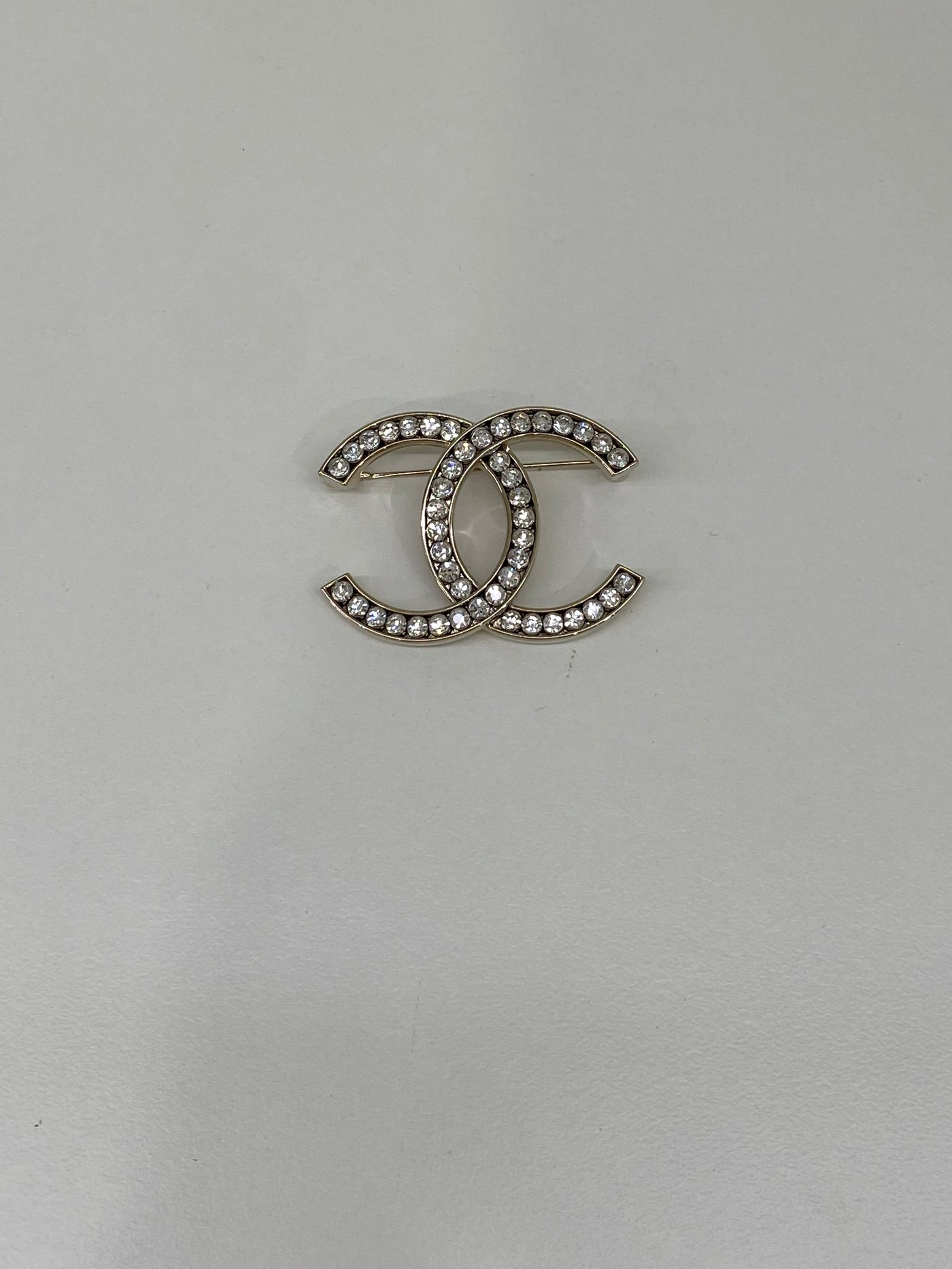 Chanel CC Diamante Brooch