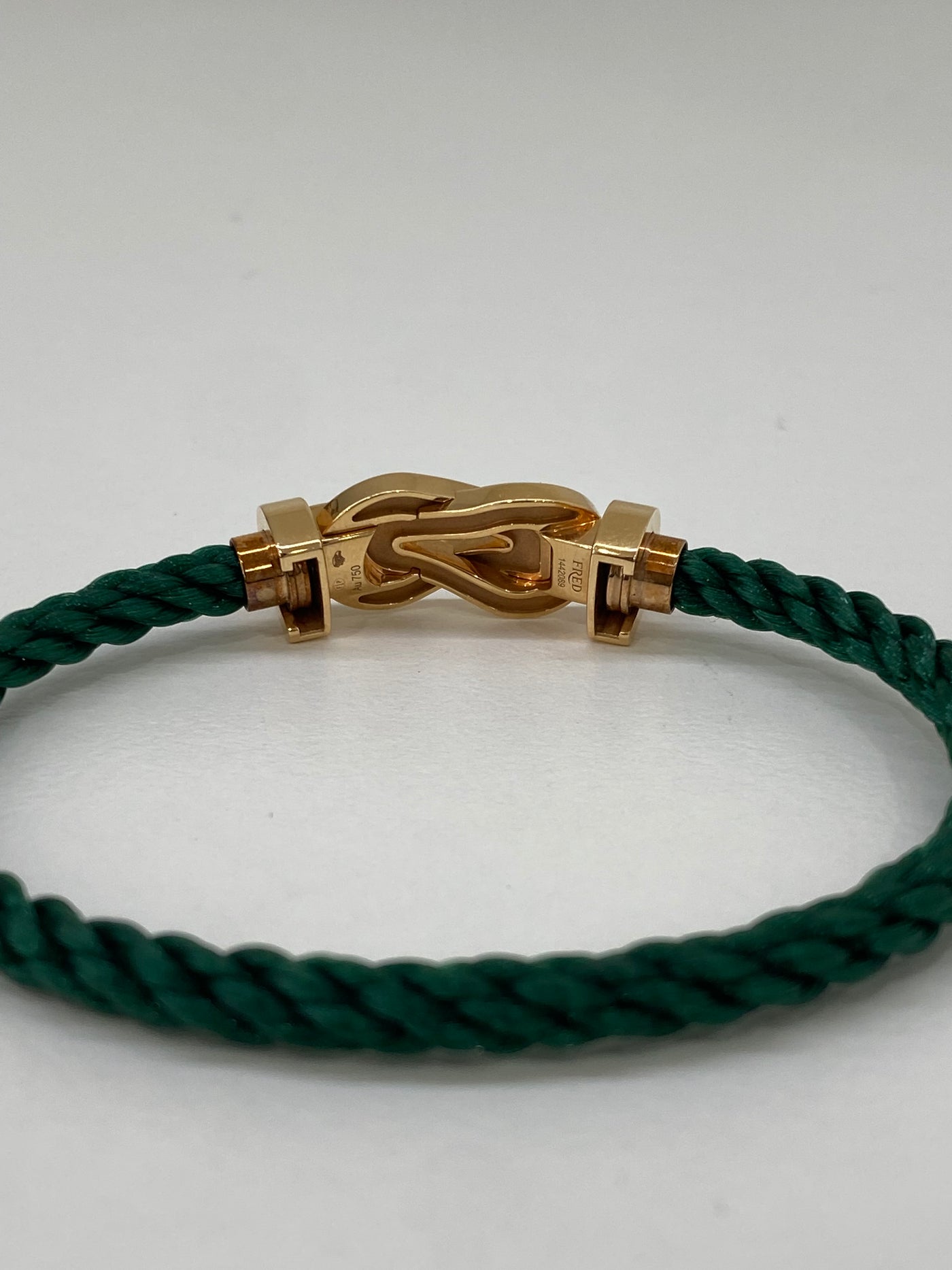 Fred Infinie Half Pave Diamond Bracelet Green RG