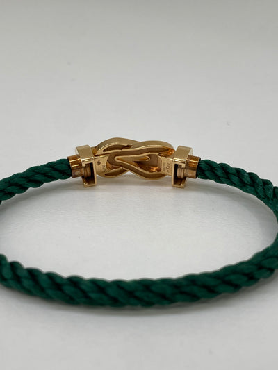 Fred Infinie Half Pave Diamond Bracelet Green RG