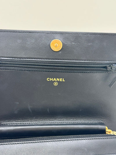 Chanel Boy WOC Black Caviar GHW (microchipped)