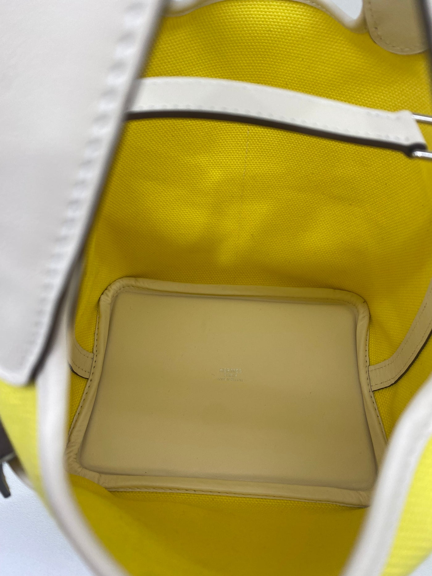Hermes Picotin 18 Cargo Jaune Citron/Nata