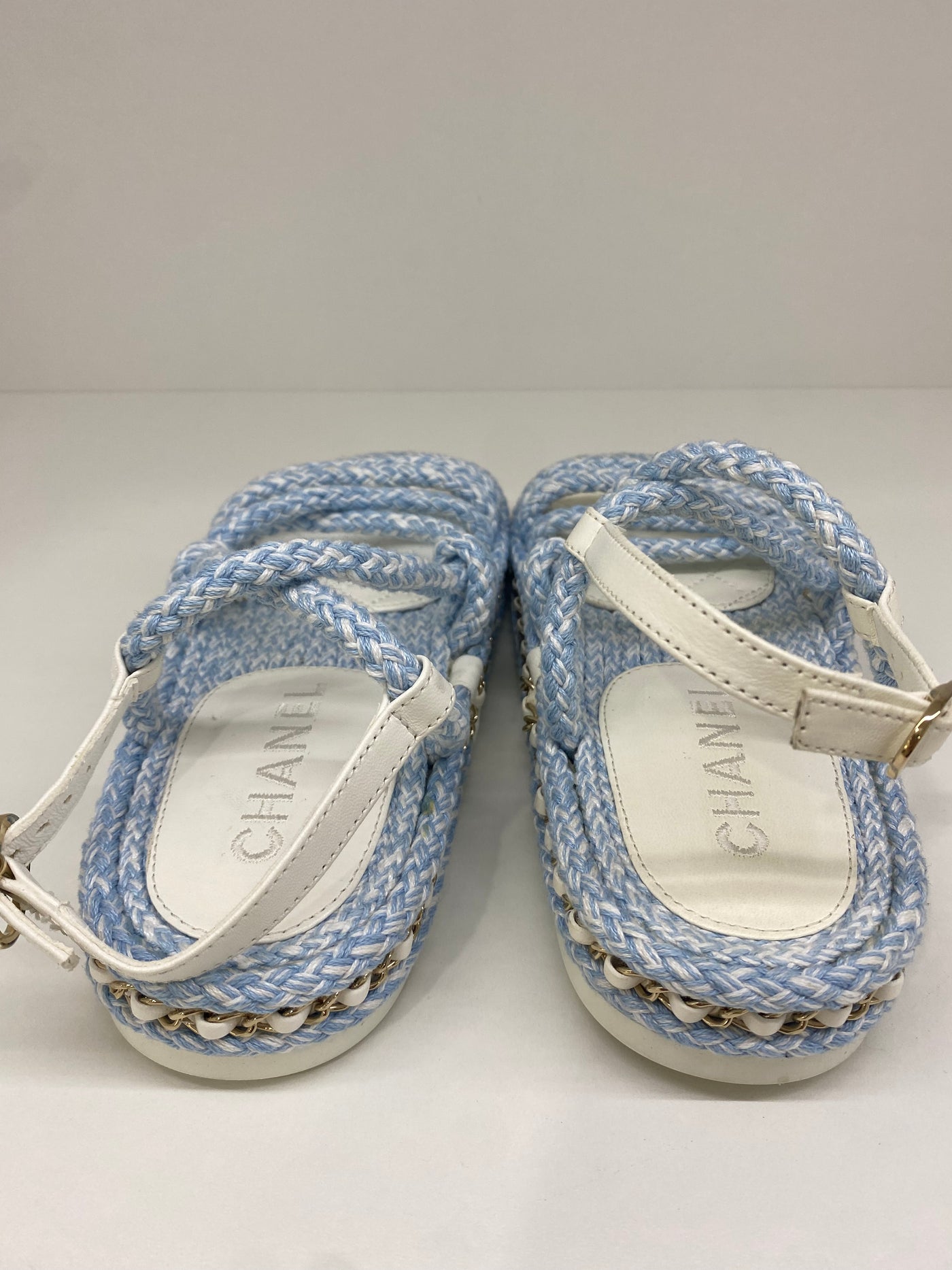 Chanel Blue rope sandal 36C