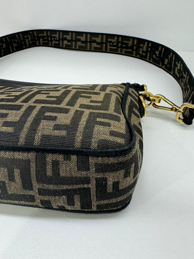 Fendi Baguette FF Logo Brown