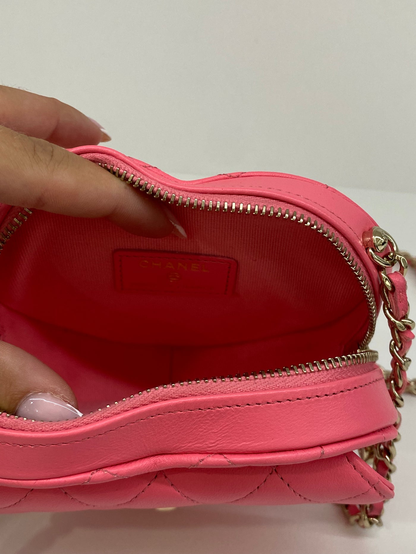 Chanel Heart Bag Small Pink