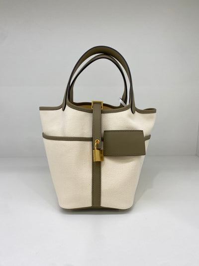 Hermes Picotin 18 Cargo Ecru/ Beige Marfa GHW