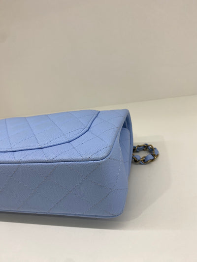 Chanel Classic Flap Small - Light blue CGHW (microchipped)