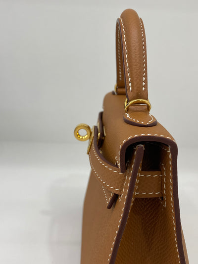 Hermes Mini Kelly Gold GHW