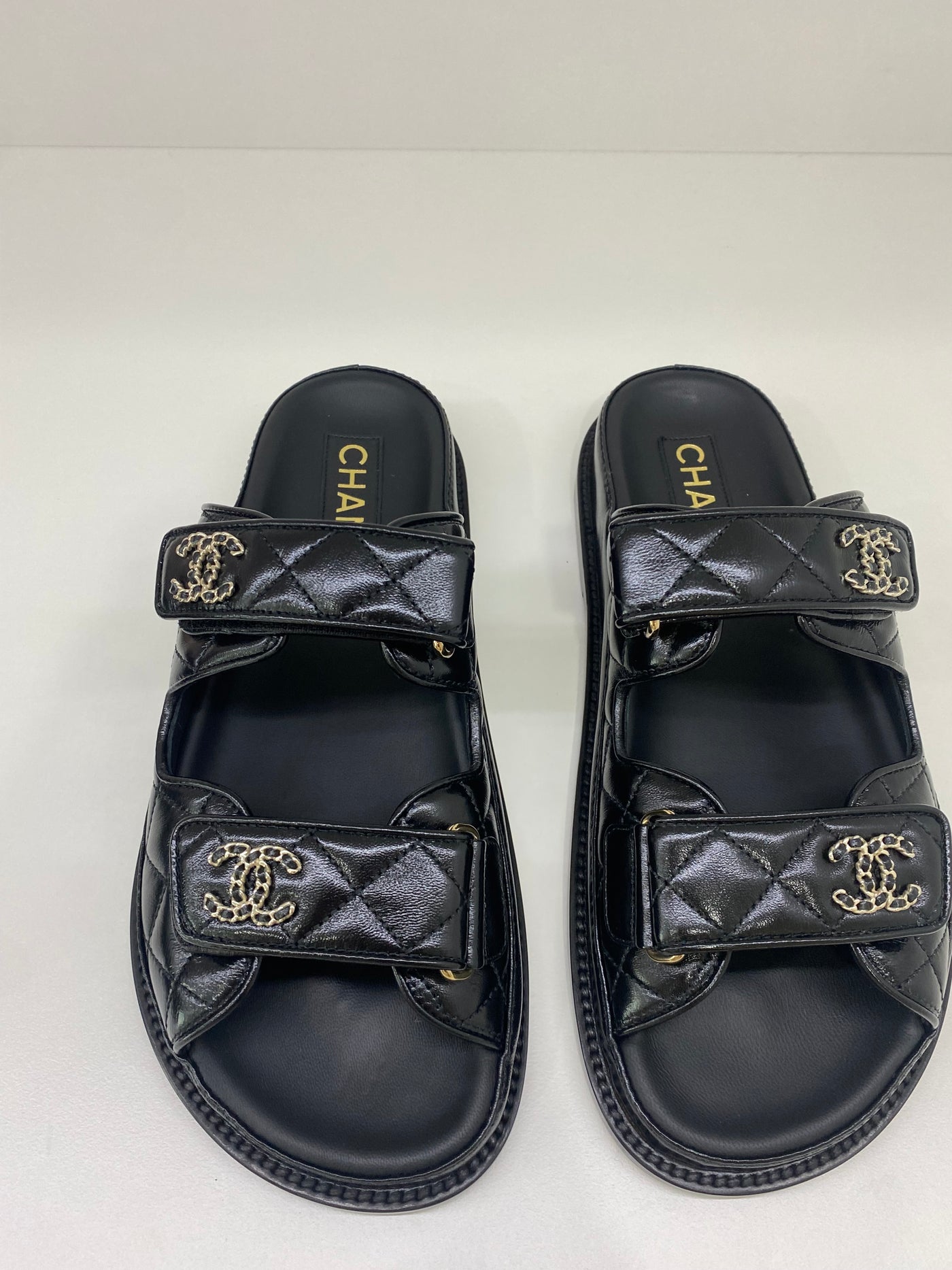 Chanel Dad Sandal Slide Black - Size 36.5