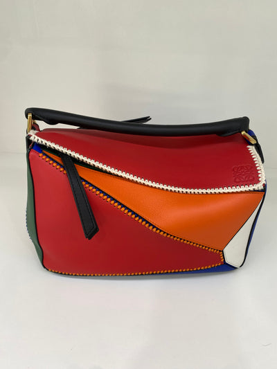 Loewe Puzzle bag (Red, Orange, White, Green, Blue)