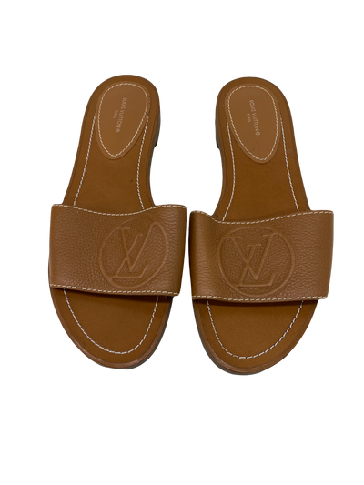 Louis Vuitton Leather Sandals - Size 38.5