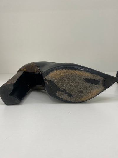 Louis Vuitton High Heels Black & Monogram 37