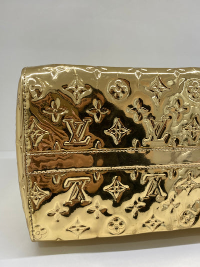 Louis Vuitton Gold Mirror Speedy 30