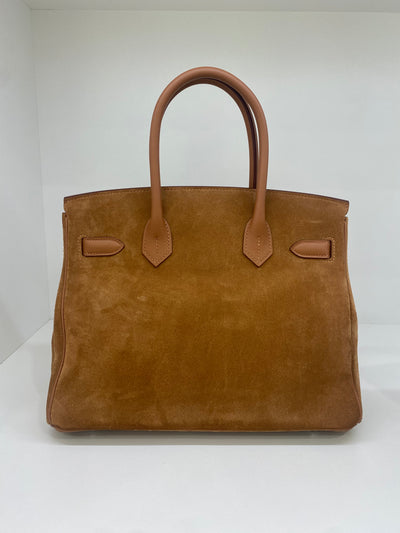 Hermès Birkin 30 Grizzly/ Gold Swift PHW