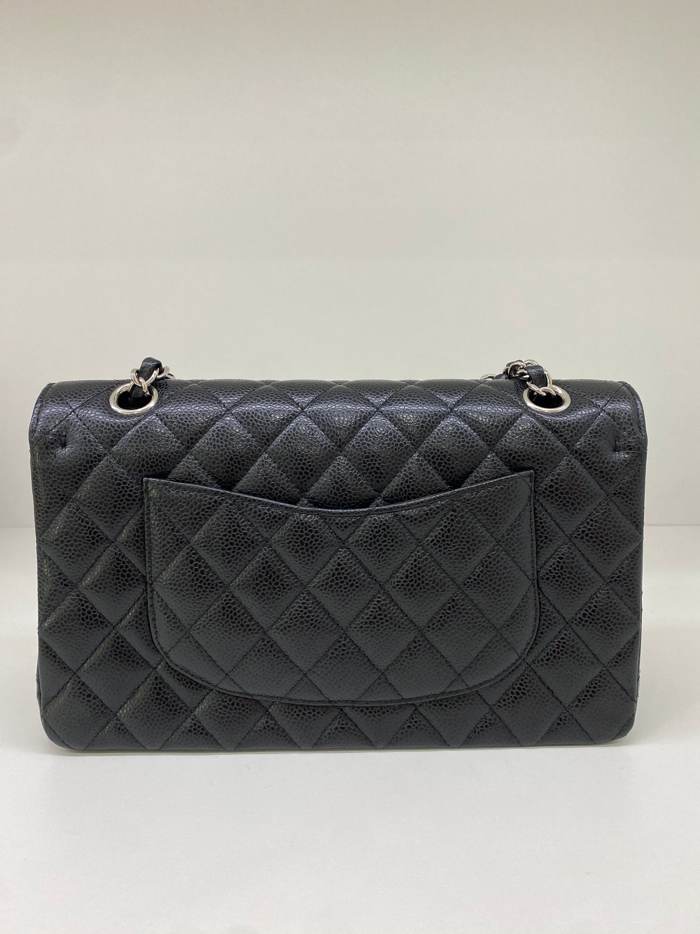 Chanel Classic Flap Medium Black Caviar SHW