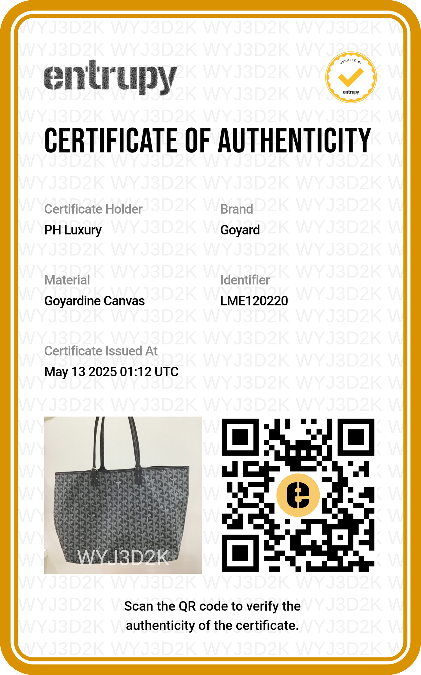 Goyard St Louis Tote PM Grey