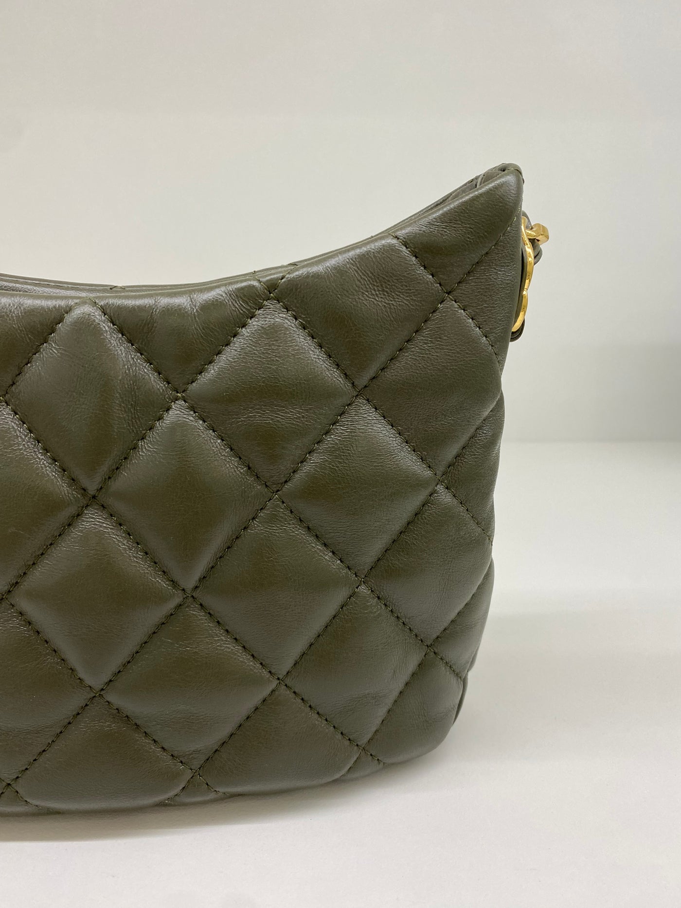 Chanel Hobo Olive Bag GHW