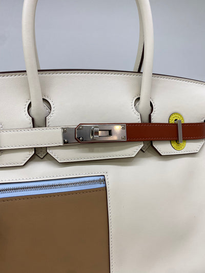 Hermes Birkin 30 Nata Colourmatic PHW