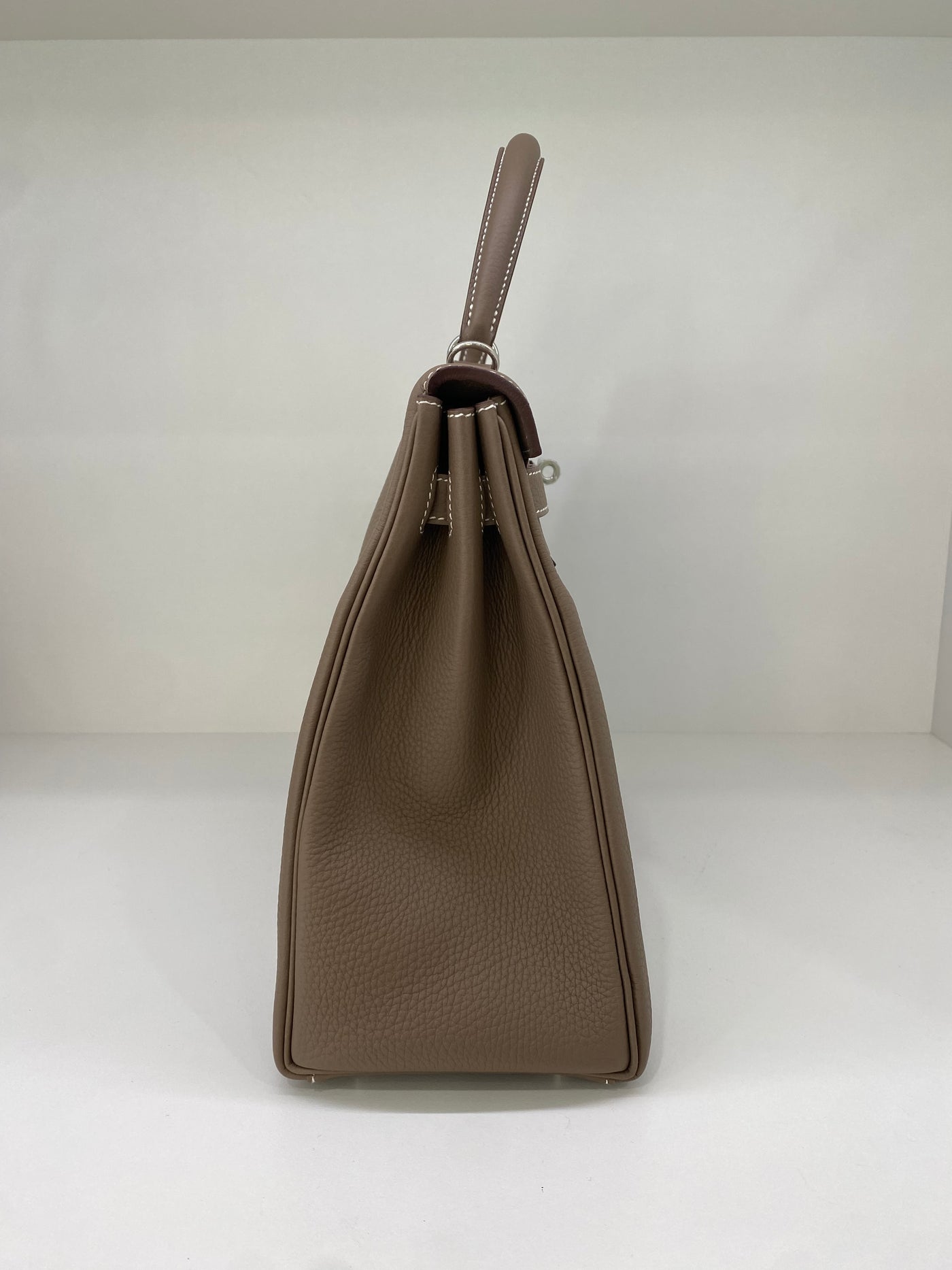 Hermès Kelly 35 Retourne Togo Etoupe PHW