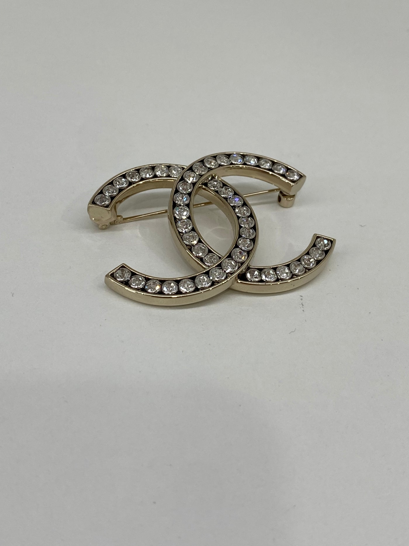 Chanel CC Diamante Brooch