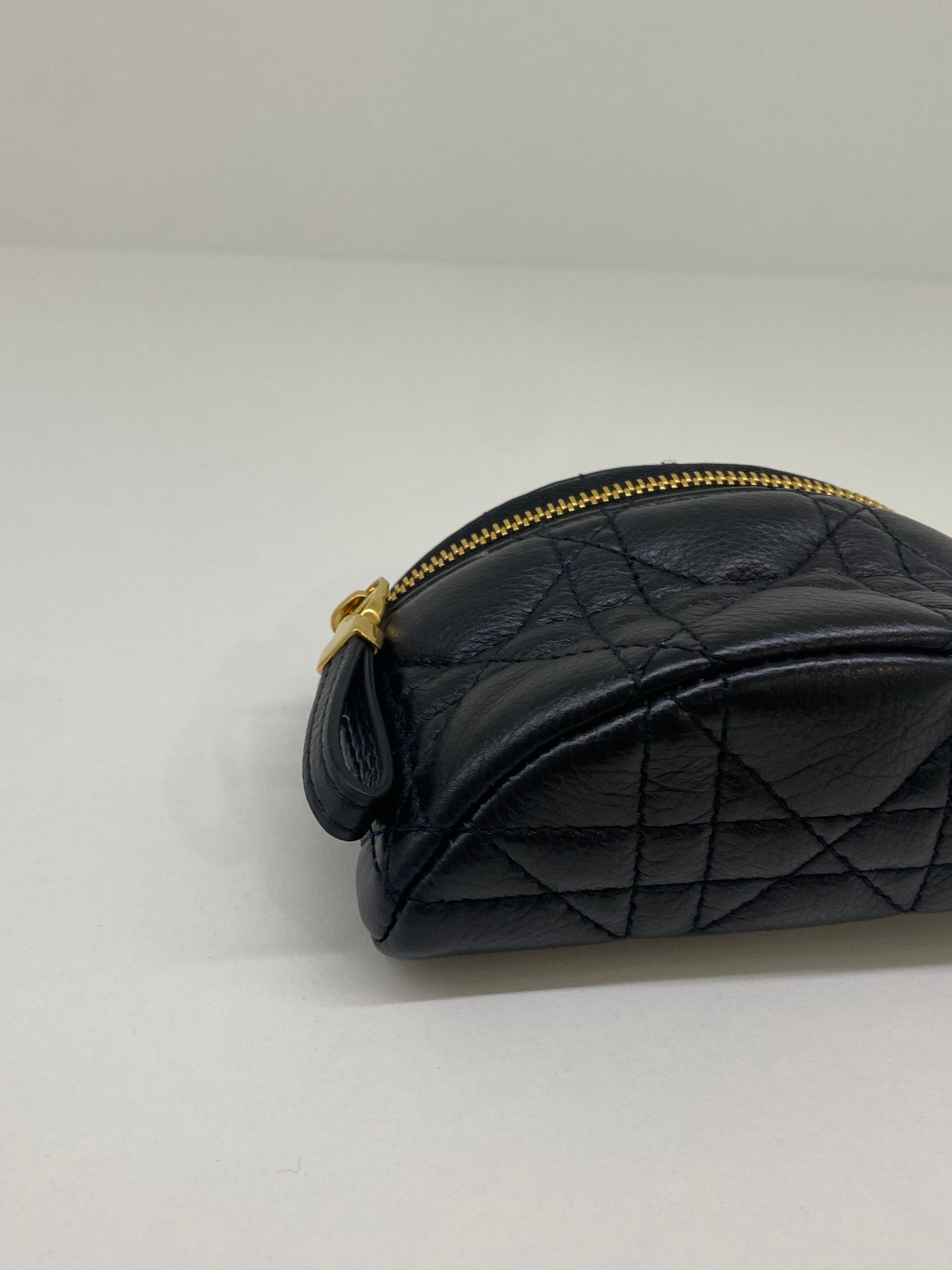 Dior Caro Half Moon Coin Purse