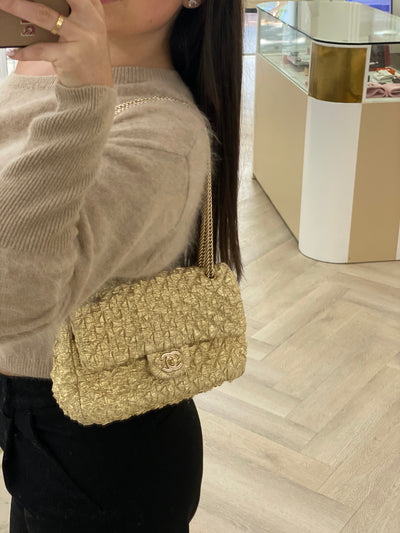 Chanel Flap Metallic Gold GHW