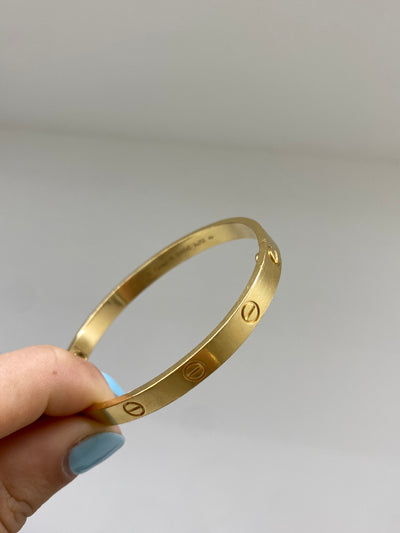 Cartier Love Bangle Yellow Gold Size 18
