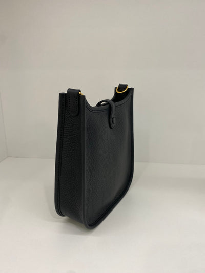 Hermes Mini Evelyne Black GHW