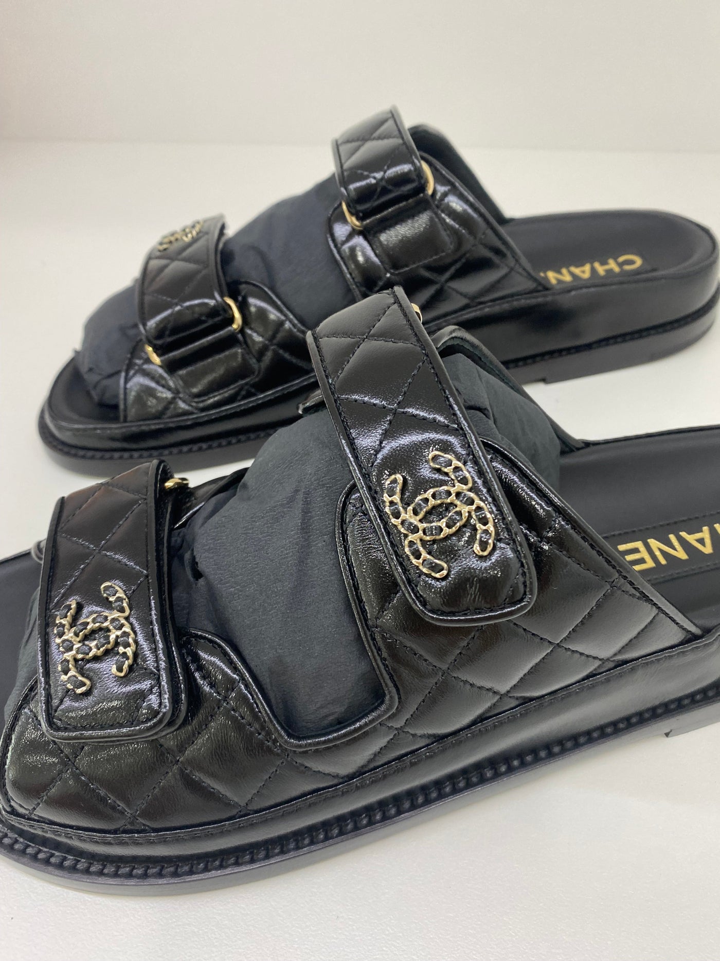 Copy of Chanel Dad Sandal Slide Black 41.5